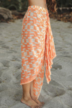 Sweet Orange Midi Skirt
