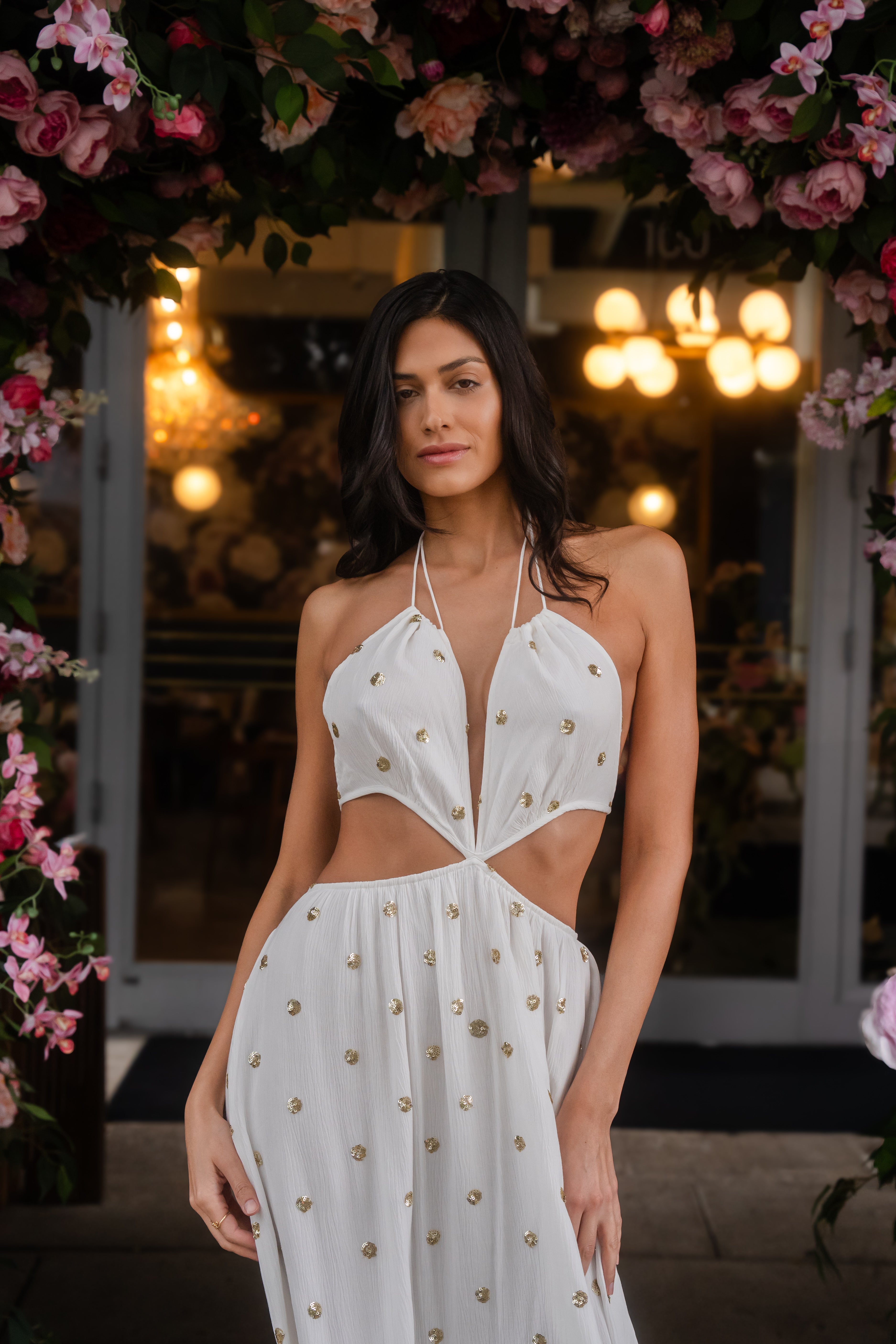 Sunshine Dot Maxi Dress