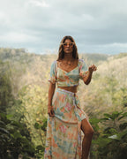 Glowing Bloom Maxi Skirt