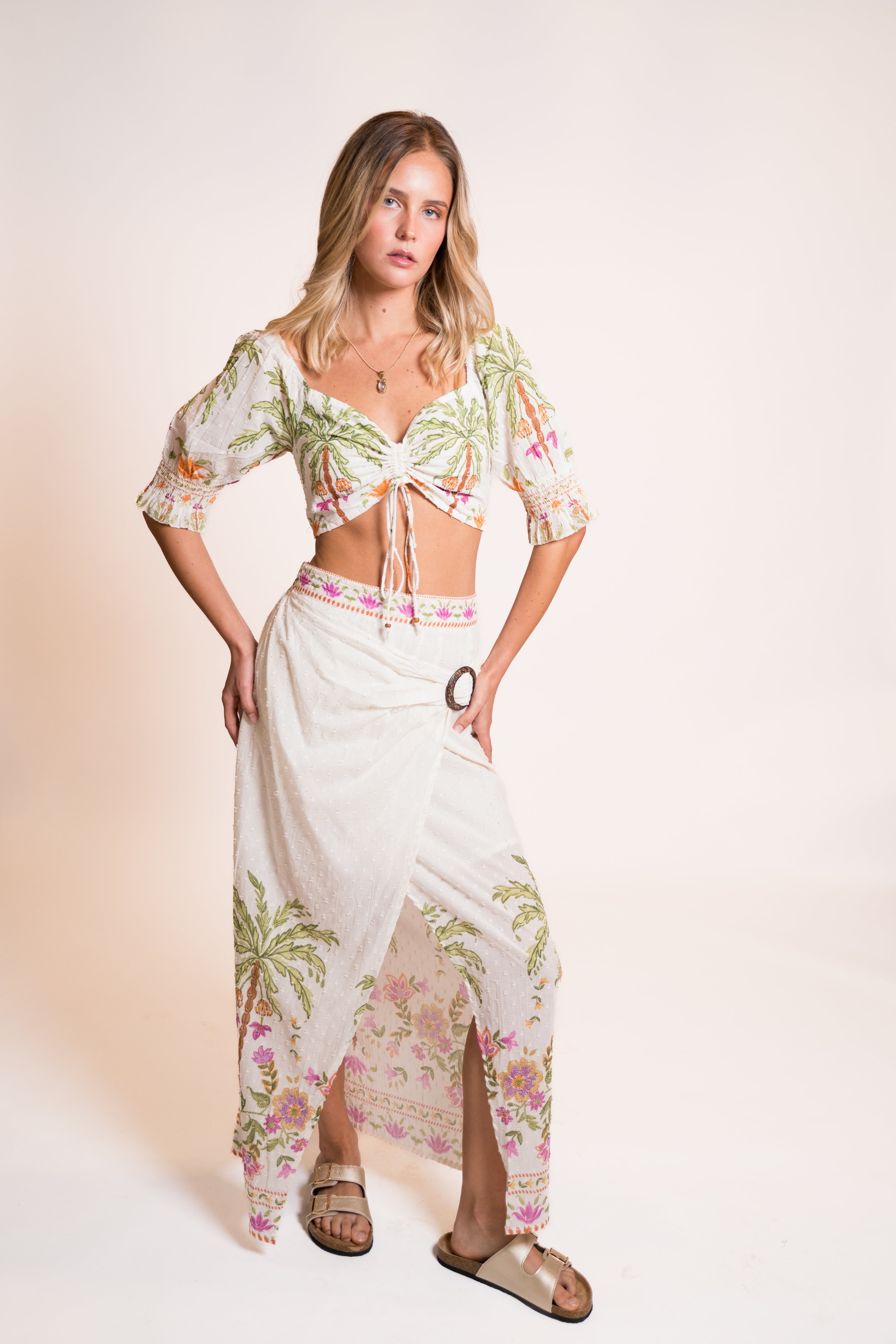 Isla Mauve Midi Skirt