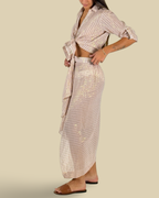 Brillare Midi Skirt (Brown)